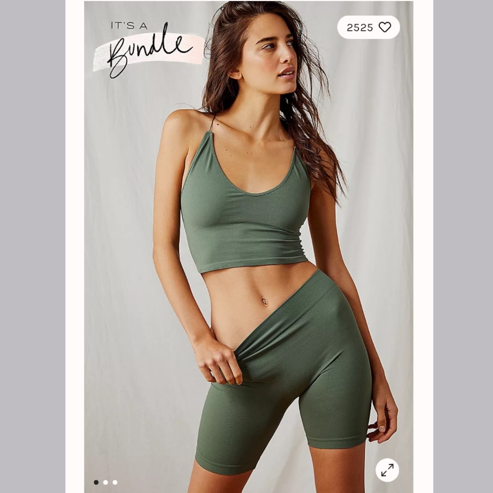 Free People brami + short set xs